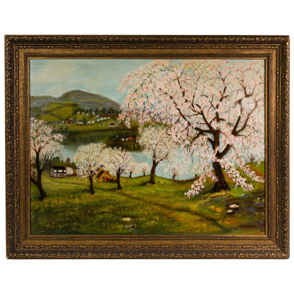 Appraisal: UNKNOWN ARTIST OIL ON CANVASUndated unsigned depicting a landscape including