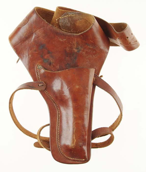 Appraisal: J W KIRWAN SHOULDER HOLSTER Russet brown leather with -pc