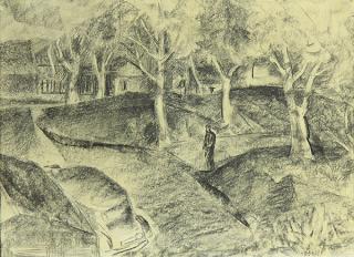 Appraisal: Drawing by Charles Edward Heaney Charles Edward Heaney American -