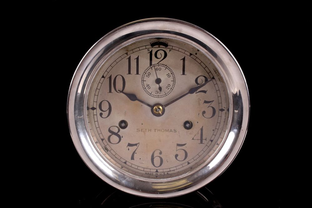 Appraisal: Seth Thomas Ships Bell Brass Clock circa 's For your