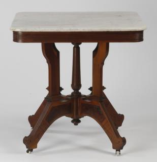 Appraisal: th c Victorian marble top side table Late th century