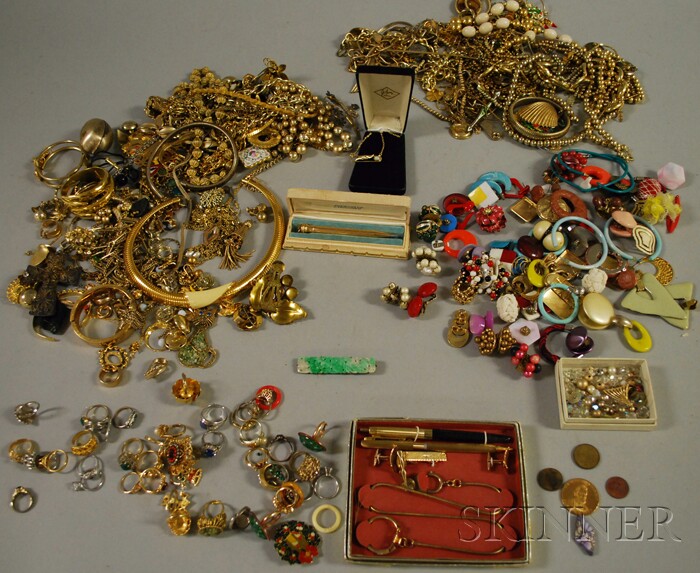 Appraisal: Large Group of Costume Jewelry including many rings pairs of