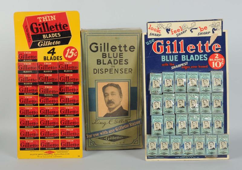 Appraisal: Lot Of Gillette Razor Blades Items This lot includes full