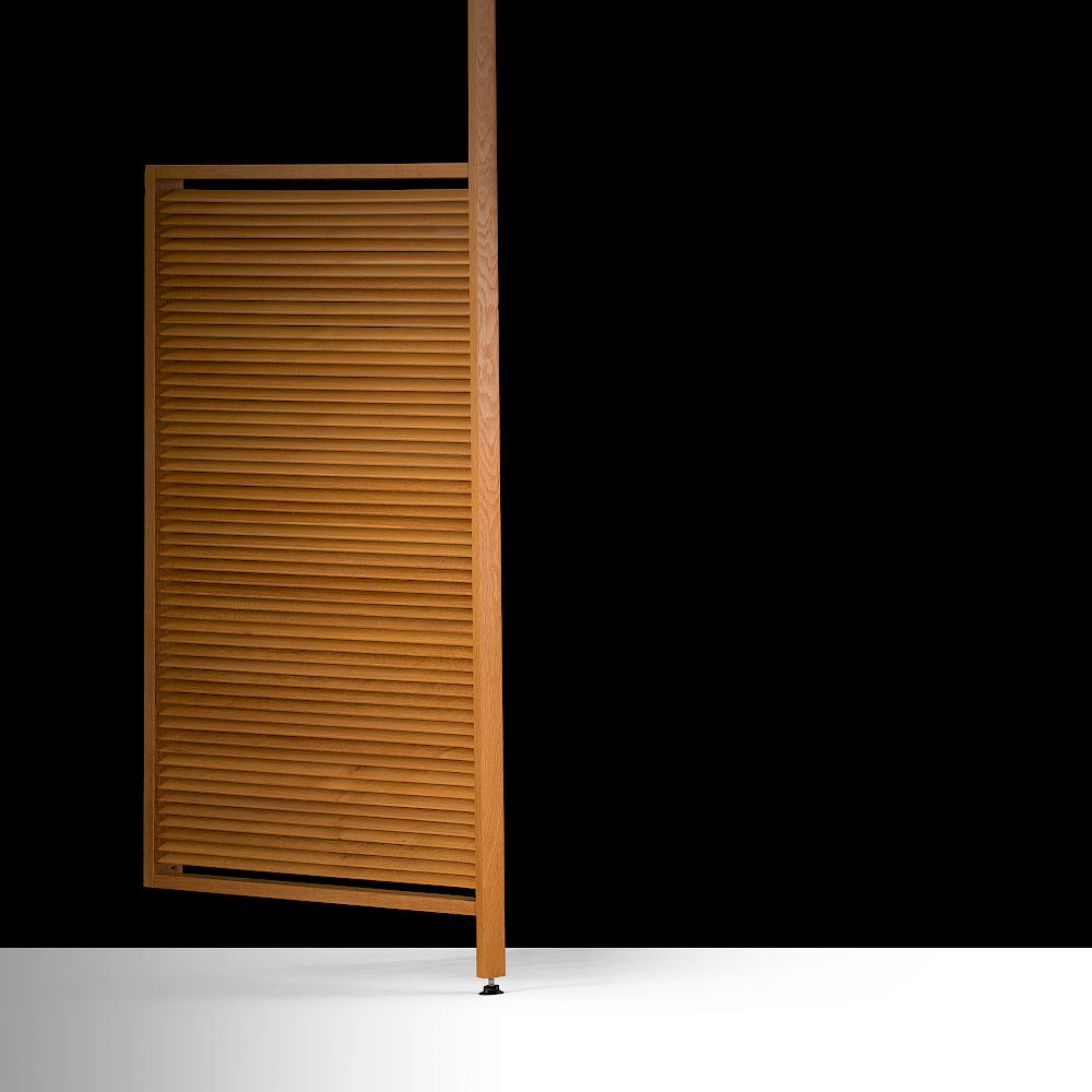 Appraisal: Alvar Aalto Very nice adjustable room divider screen designed by