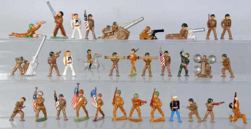 Appraisal: Lot of Dimestore Toy Soldiers Description Consists of Barclay and