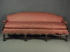 Appraisal: SOFA - Circa - mahogany framed sofa with graceful shaped