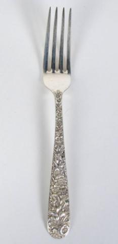 Appraisal: Thirty-six Kirk Sterling Repousse Dinner Forks