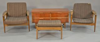 Appraisal: Four piece lot to include a pair of Peter Hvidt