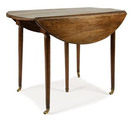 Appraisal: Late Louis XVI Walnut Extension Dining Table Estimate -