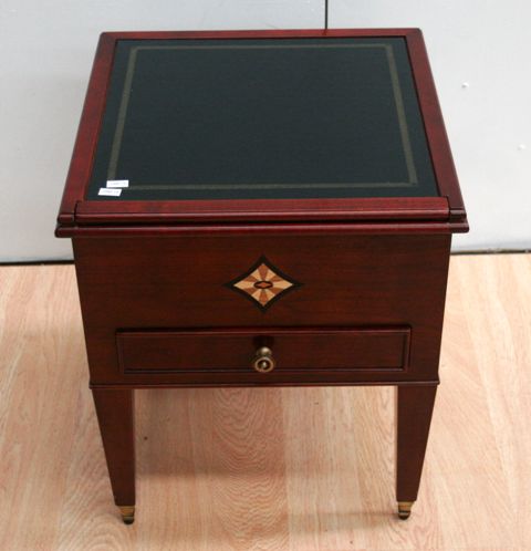 Appraisal: A small side games table cm wide cm deep cm