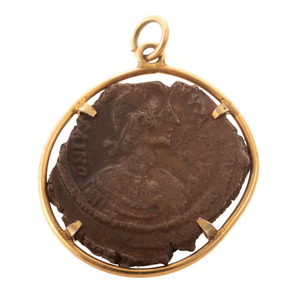 Appraisal: An Ancient Coin Pendant in K Yellow Gold K yellow