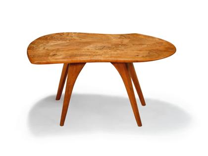 Appraisal: WHARTON ESHERICK american - Coffee table Organic form top with