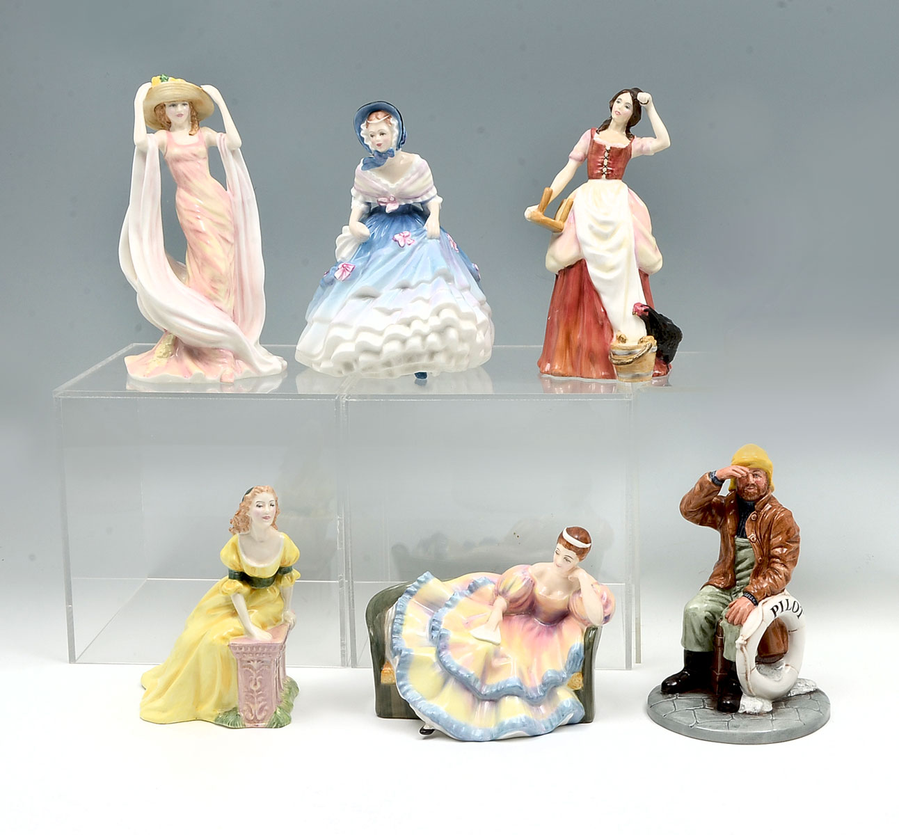 Appraisal: PC ROYAL DOULTON FIGURINES ''Spring'' HN ''Alice'' HN First Year