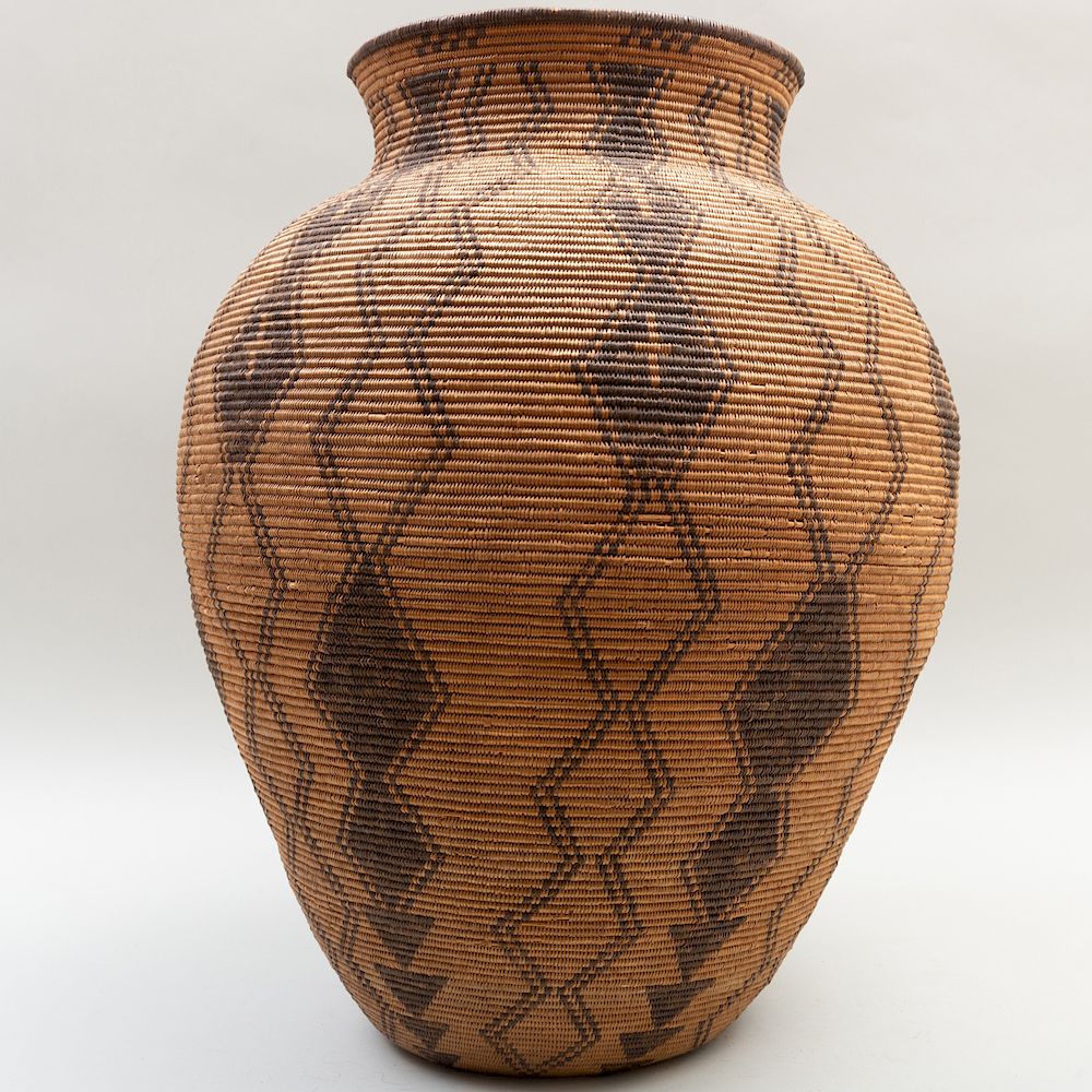 Appraisal: Apache Woven Olla x in Trading Post Cameron AZ Condition