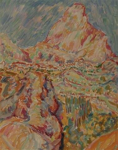 Appraisal: MARIAN KRATOCHWIL Polish - Spanish Landscape Grazalema Ronda Andalucia signed