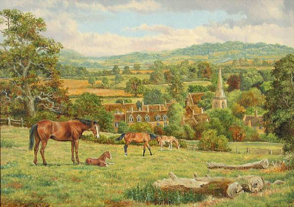 Appraisal: Brian Tovey British Lower Slaughter The Cotswolds signed 'Brian Tovey'