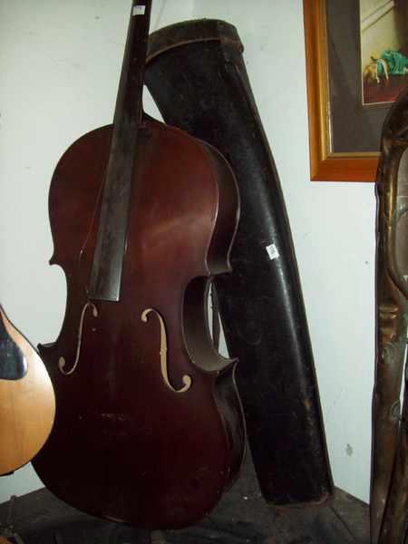 Appraisal: A 'BERINI' CELO AND A LEATHER TROMBONE CASE