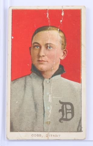 Appraisal: T- baseball card of Cobb Detroit several heavy creases Card