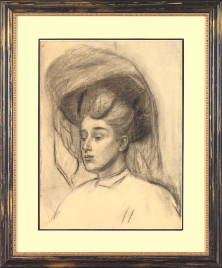 Appraisal: William Woodward American New Orleans - Portrait of Woman with