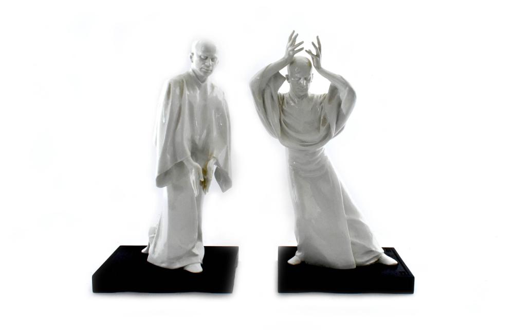 Appraisal: PAIR OF ROSENTHAL PORCELAIN FIGURES OF HAROLD KREUTZBERG - Designed