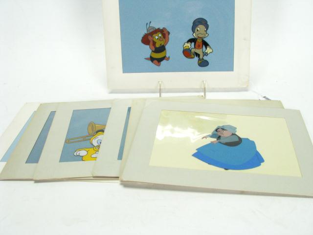 Appraisal: Group of seven animation cels handpainted with INA Spotlight label