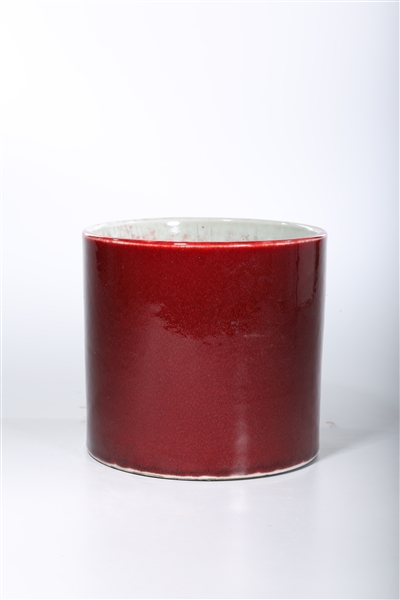 Appraisal: Chinese oxblood porcelain brush washer x approx