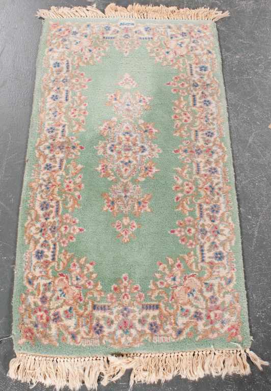 Appraisal: Kerman medallion rug Iran circa x Estimate - Good condition