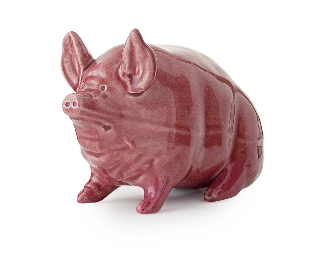 Appraisal: WEMYSS WARE A SMALL PIG FIGURE CIRCA covered in a