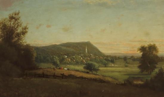 Appraisal: WOODWARD LAURA American th th Century The White Steeple oil