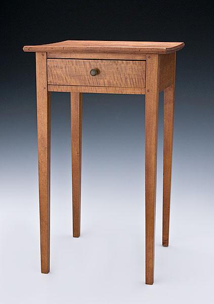 Appraisal: NEW ENGLAND ONE-DRAWER MAPLE STAND ca - with pine secondary