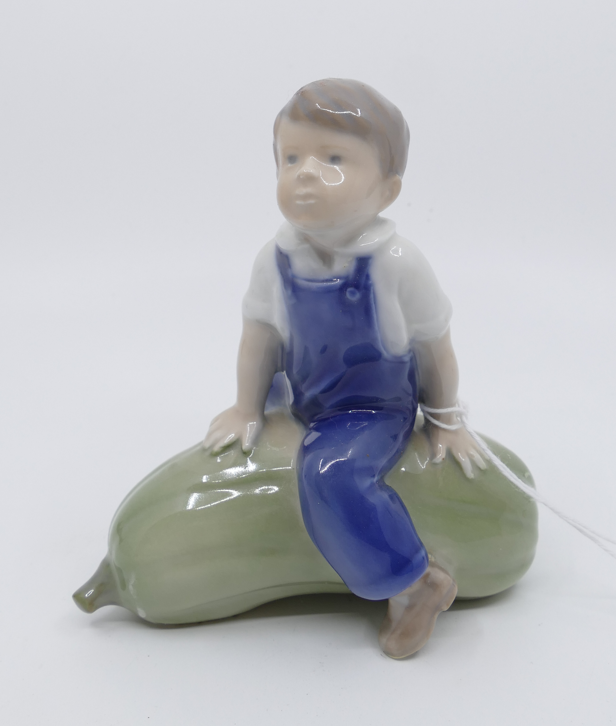 Appraisal: Royal Copenhagen 'Boy with Large Gourd' Porcelain Figurine - x