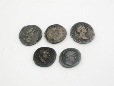 Appraisal: Ancient Roman Silver Coins Imperial Denarii Nero - Vespasian -