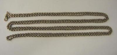 Appraisal: A CT GOLD MUFF CHAIN in belcher link long g