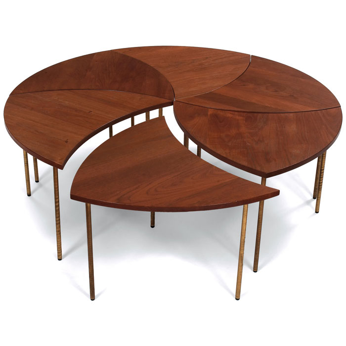 Appraisal: Peter Hvidt tables by France and Sons set of six