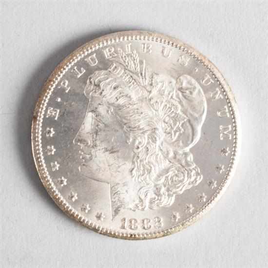 Appraisal: United States Morgan silver dollar CC MS- Estimate - Coin