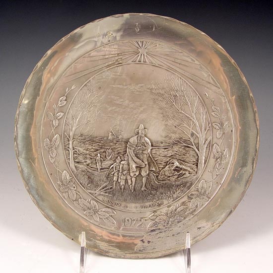 Appraisal: WENDALL AUGUST HAND CRAFTED STERLING CHARGER Titled '' Landing of