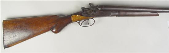 Appraisal: Hannover Arms Co Rabbit Ear Double Barrel Shotgun In gauge