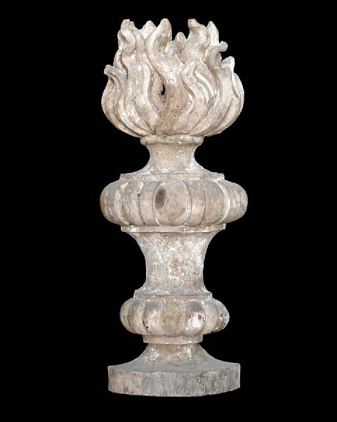 Appraisal: A French Neoclassical pine form pilaster late th century The