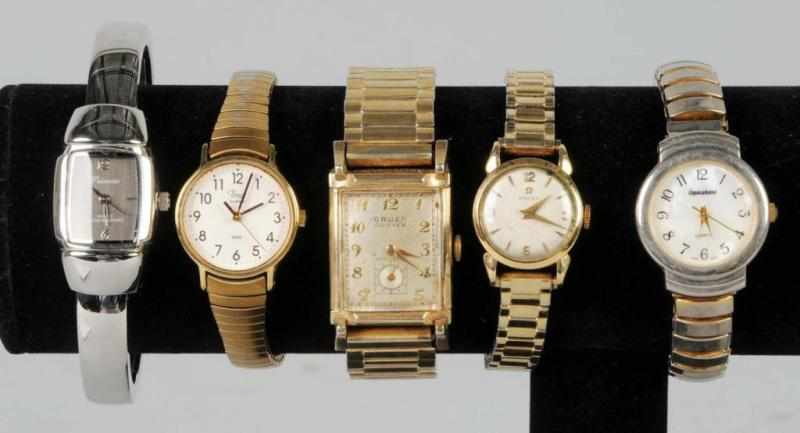 Appraisal: Lot of Wrist Watches Description Working Includes four women's and