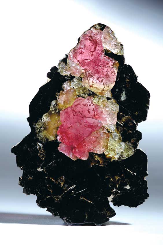 Appraisal: RUBELLITE TOURMALINE SLICE Zambia Africa A large slice from a