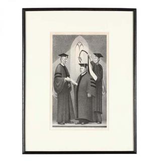 Appraisal: Grant Wood Am lithograph signed in pencil lower right edition