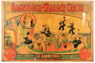 Appraisal: Hagenbeck Wallace Circus The Hannefords Thrilling Equestrianism Erie Erie Litho