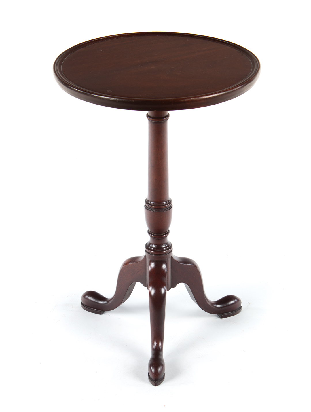 Appraisal: Potthast Bros mahogany candlestand Queen Anne style mid- th century