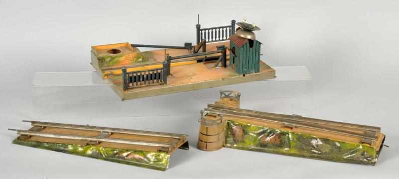 Appraisal: Lot of Marklin Train Accessories German Includes two -gauge bridge