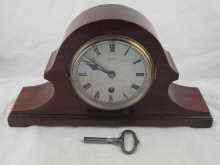 Appraisal: A mahogany eight day mantel clock circa by Armstrong Manchester