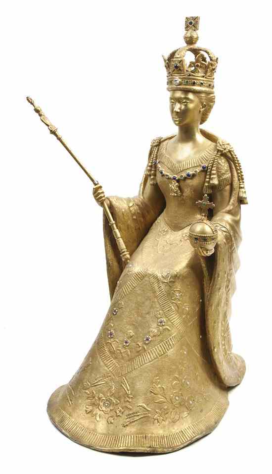 Appraisal: An Italian Gilt Silver Figure Renato Signorini - depicting Her