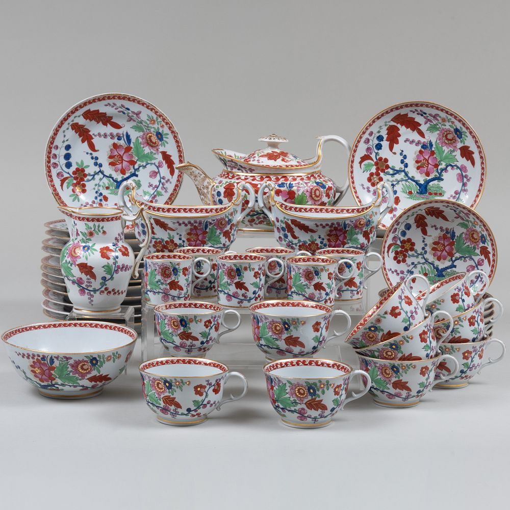 Appraisal: Barr Flight Barr Imari Porcelain Dessert Service Some with painted