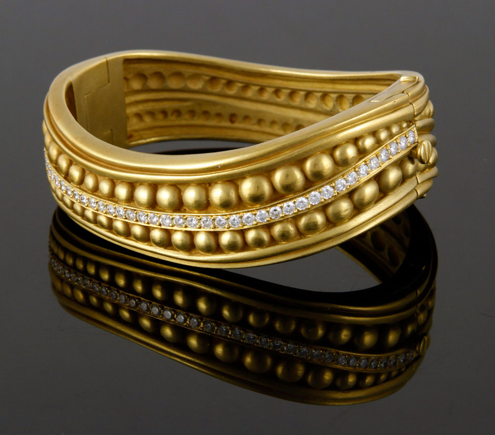 Appraisal: - Kieselstein-Cord K Gold Bracelet Barry Kieselstein-Cord K gold and