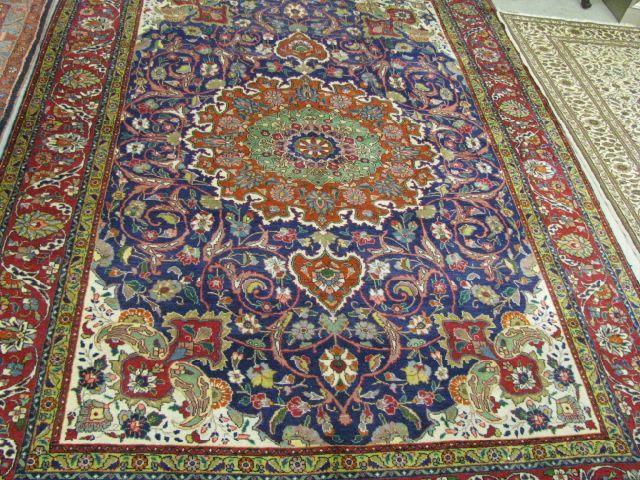 Appraisal: Tabriz Persian Handmade Room Size Rug elaborate central medallion overall