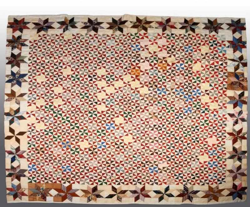 Appraisal: Civil War Union Quilt Description Made by Jane Moore age